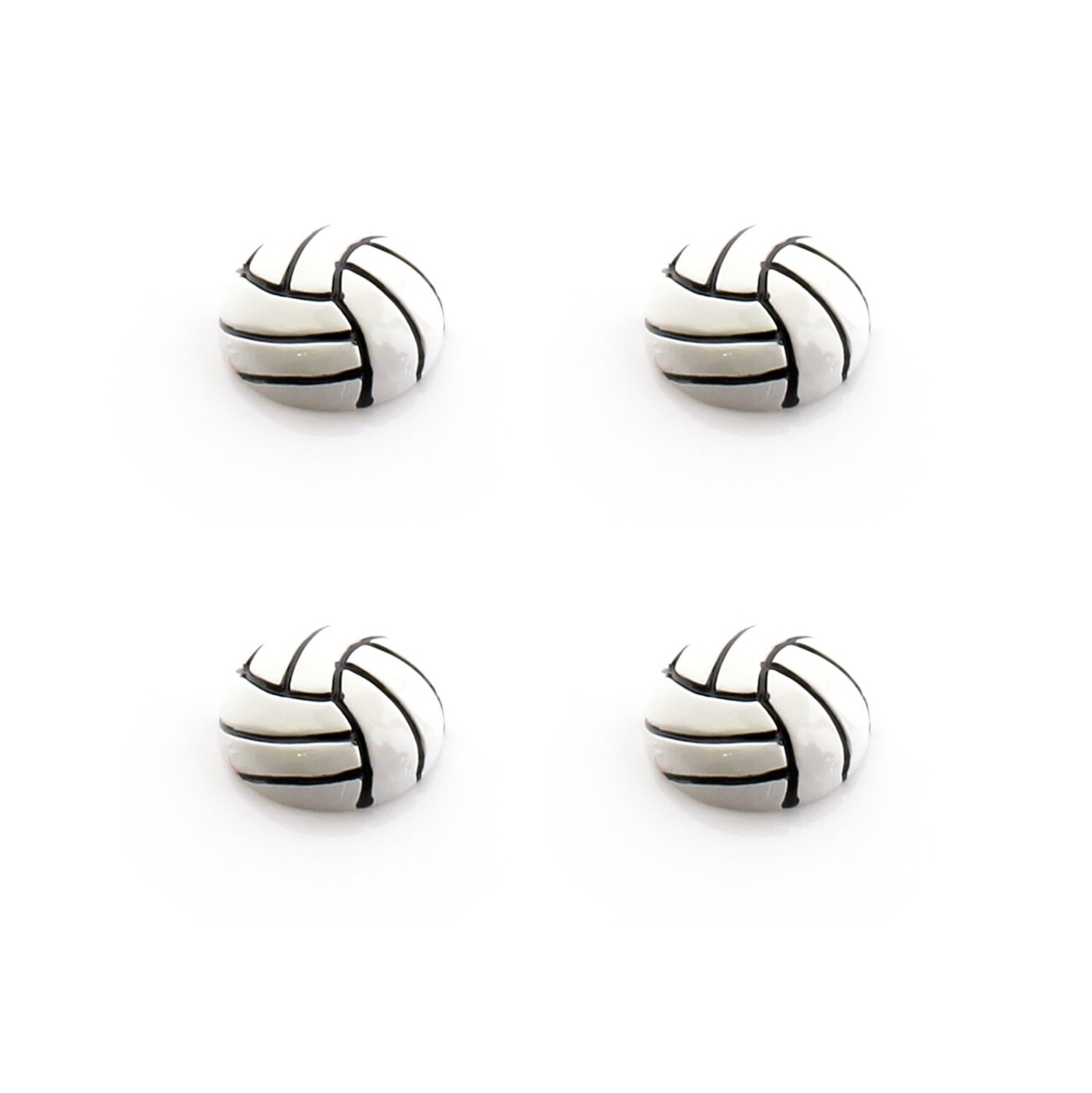 Volleyball Flatback Craft Embellishments (4 pcs)